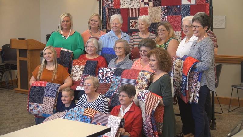 36 quilts  hand-stitched by the women of the Heartland Quilt Guild  in Cullman are being...