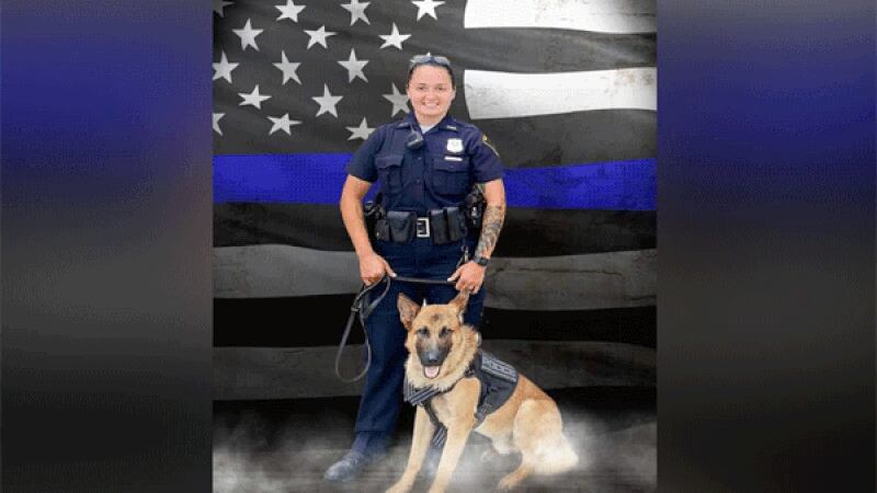 Richmond Police Officer Seara Burton was shot in the line of duty on Aug. 10 when she and her...
